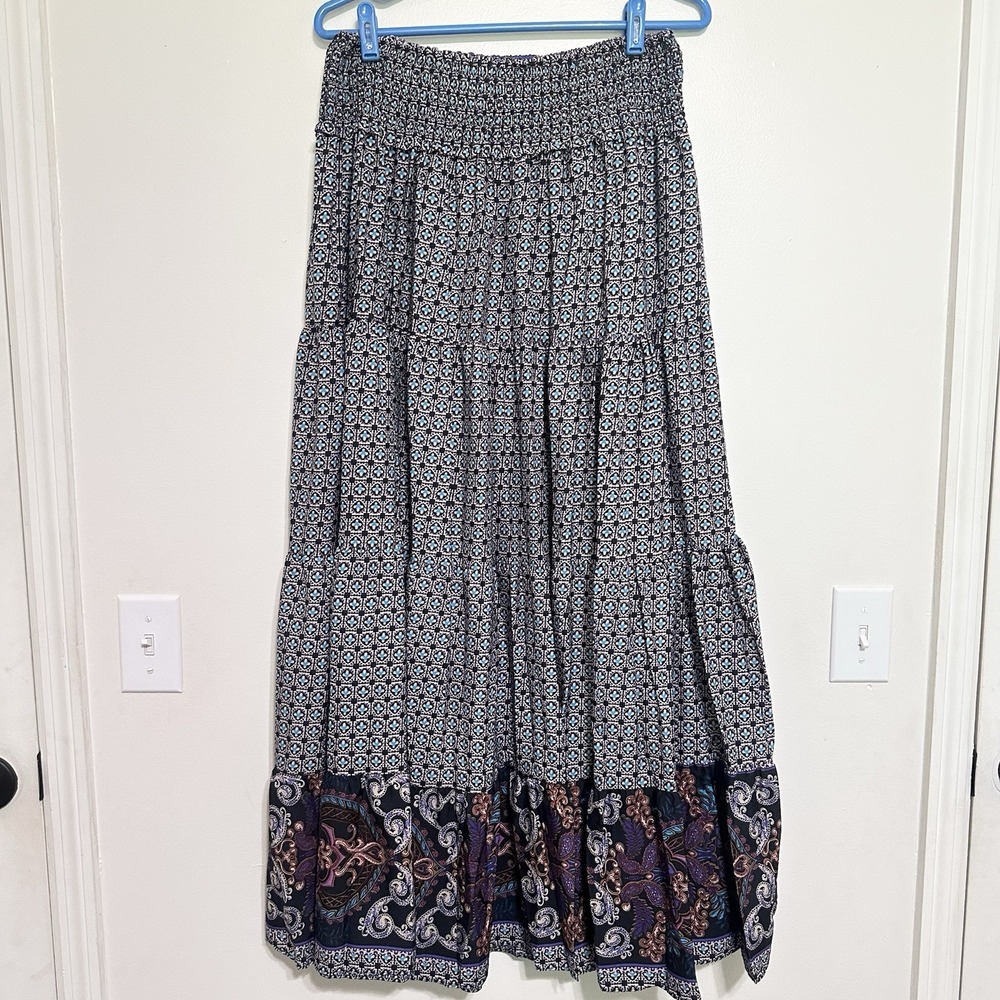 Mix Nouveau Maxi Skirt Womens Small Boho Hippie Festival‎ Peasant Cottagecore